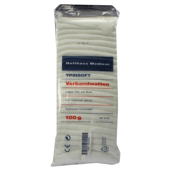 Holthaus Medical YPSISOFT Verbandwatte, verschiedene Größen - 1 Packung = 100 g 100 g