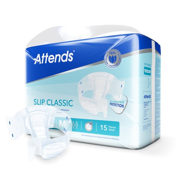 Attends Slips Classic 10 Medium Einmal-Slips, 15 Stück 4X15 St
