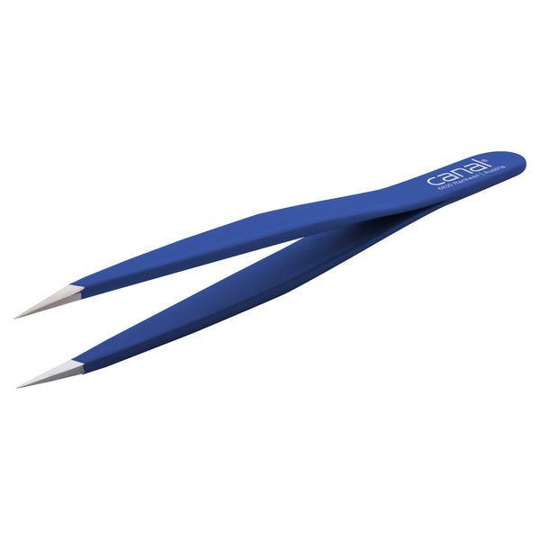 Splitterpinzette, blau, rostfrei, 9 cm 1 St