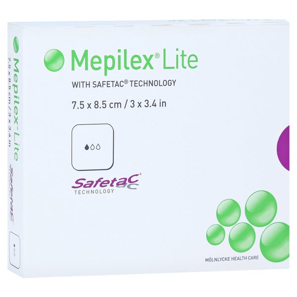 Mepilex Lite Schaumverband 7,5x8,5 cm st 5 St