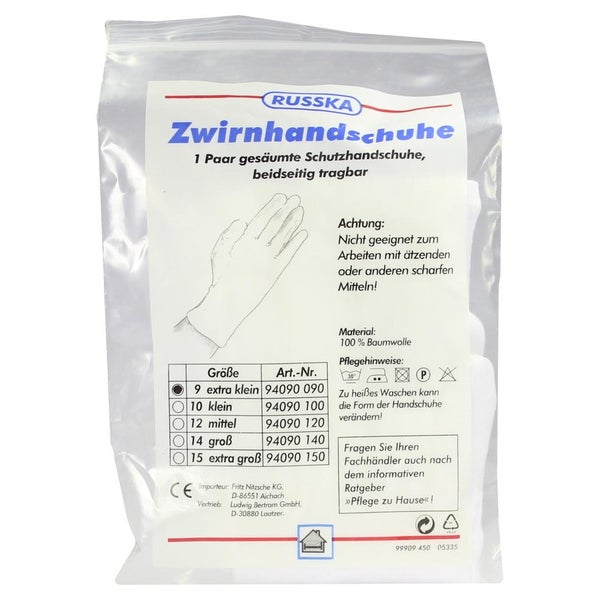 Zwirnhandschuhe Extra Klein 1X2 St