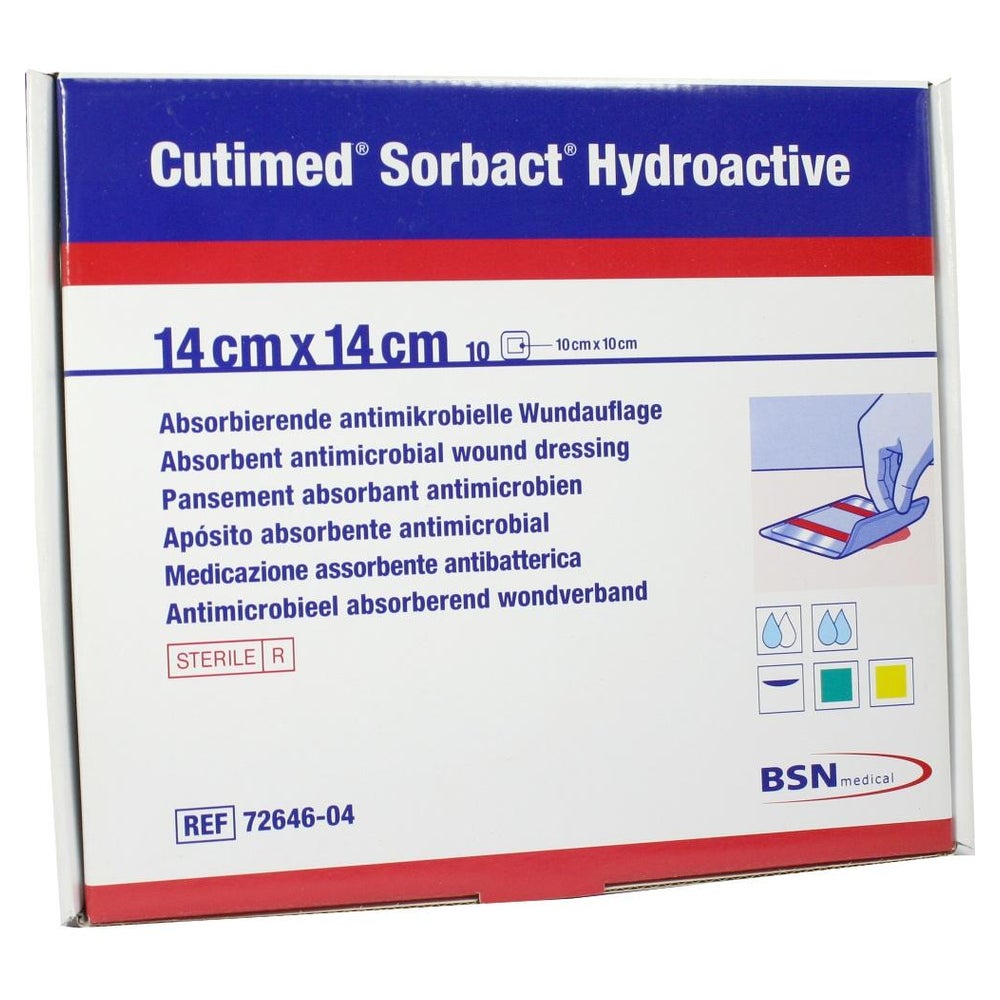 Cutimed Sorbact Hydroactive Kompressen 1 10 St