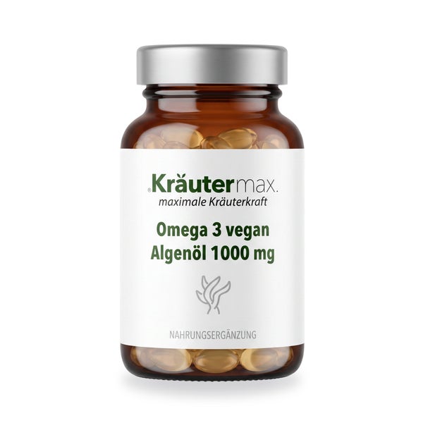 Kräutermax Omega 3 vegan Algenöl Kapseln 60 St