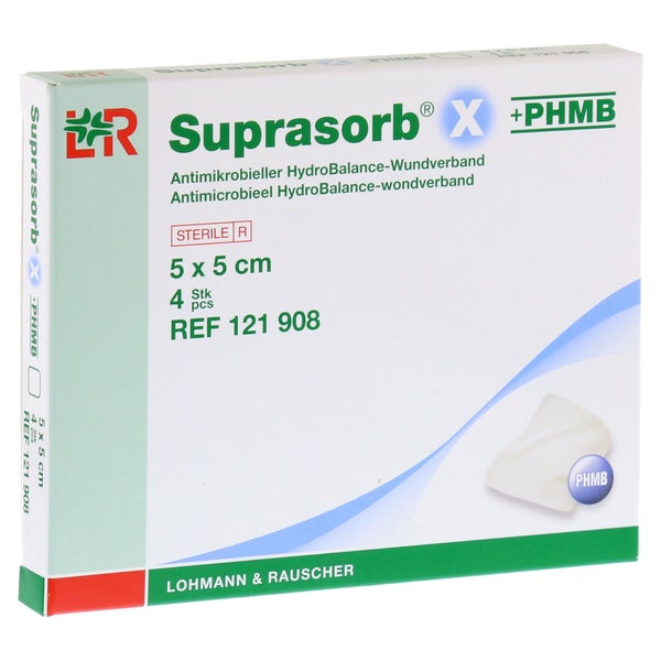 Suprasorb X+phmb Hydrobalance Wundverband 4 St