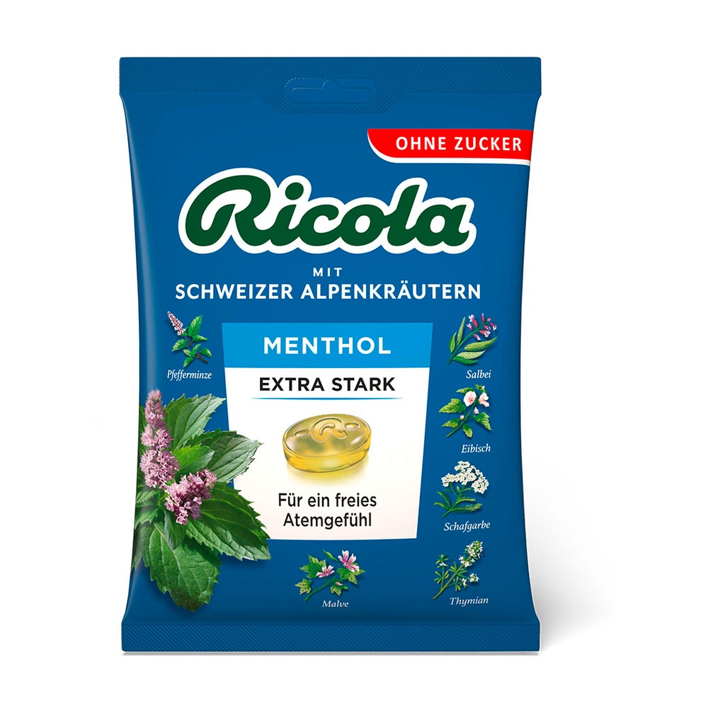 Ricola O.z.beutel Menthol extra stark Bo 75 g