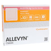 Produktabbildung: Allevyn Ag Gentle Border 10x10 cm Wundve 10 St