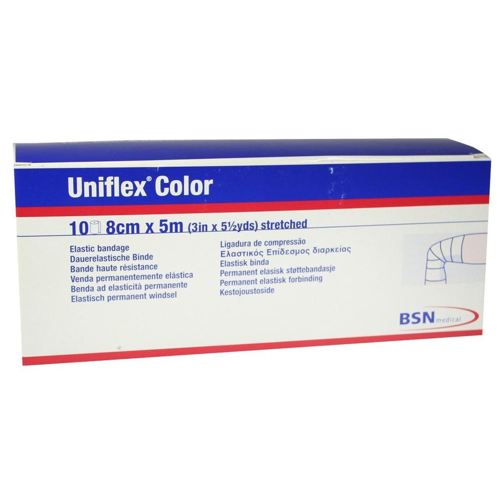 Uniflex Universal Binden 8 cmx5 m blau 10 St