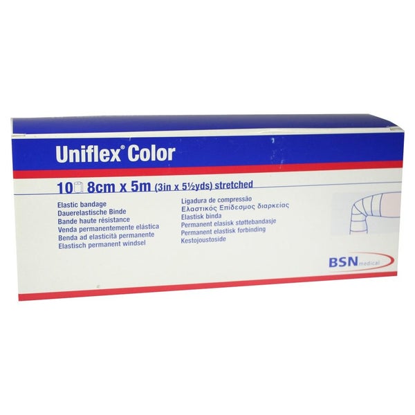 Uniflex Universal Binden 8 cmx5 m blau 10 St