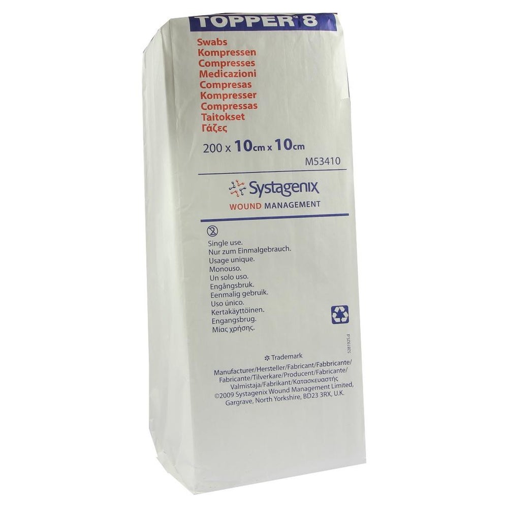 Topper 8 Kompressen 10x10 cm unsteril 200 St
