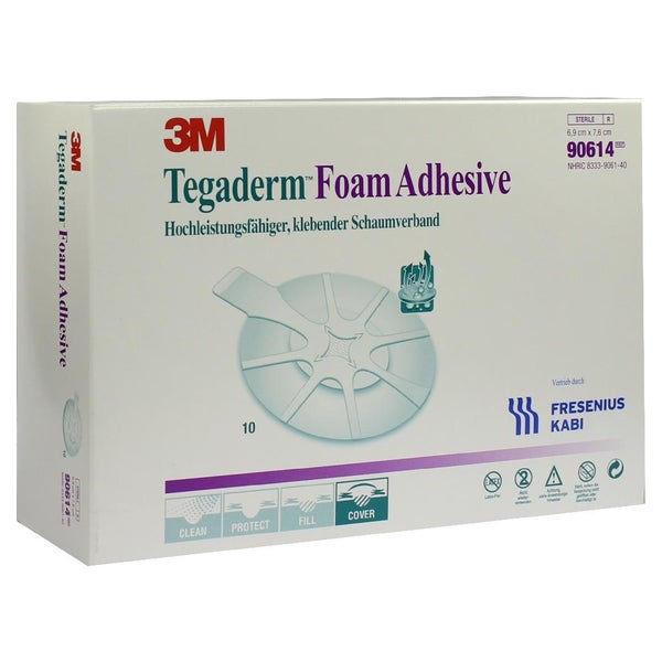 Tegaderm Foam Adhesive FK 6,9x7,6 cm ova 10 St