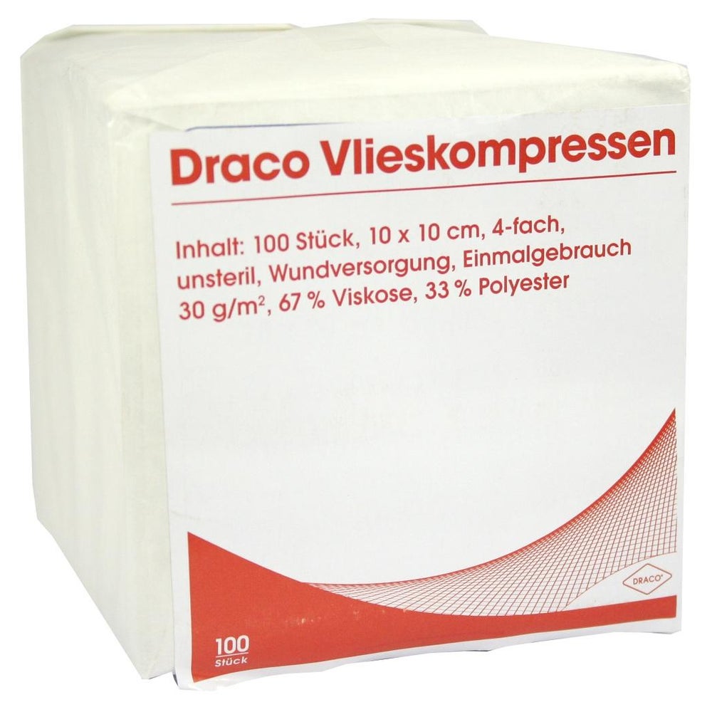 Vliesstoff-kompressen Unsteril 10x10 cm 100 St