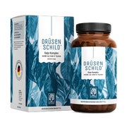 Produktabbildung: Schilddrüse Komplex mit Jod (Kelp Extrakt), Thymian & Selen - DRÜSENSCHILD - 180 vegane hochdosierte Kapseln - NATURTREU® 180 St
