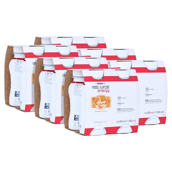 Nestle Resource Energy Aprikose, 6 x 4 x 200 ml 24X200 ml