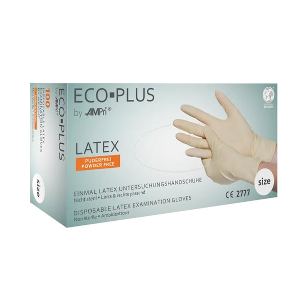 Eco-plus U.hands.latex Unste.puderfrei X 100 St 100 St