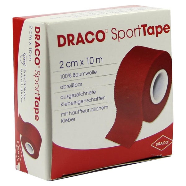 Draco Tapeverband 2 cmx10 m rot 1 St