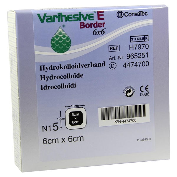 Varihesive E Border 6x6 cm HKV hydroakti 5 St