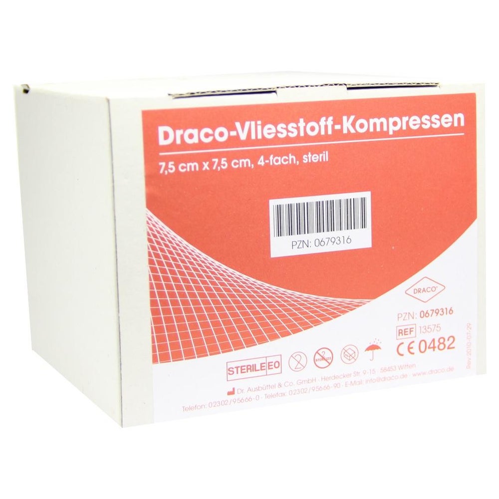 Vliesstoff-kompressen Steril 7,5x7,5 cm 25X2 St