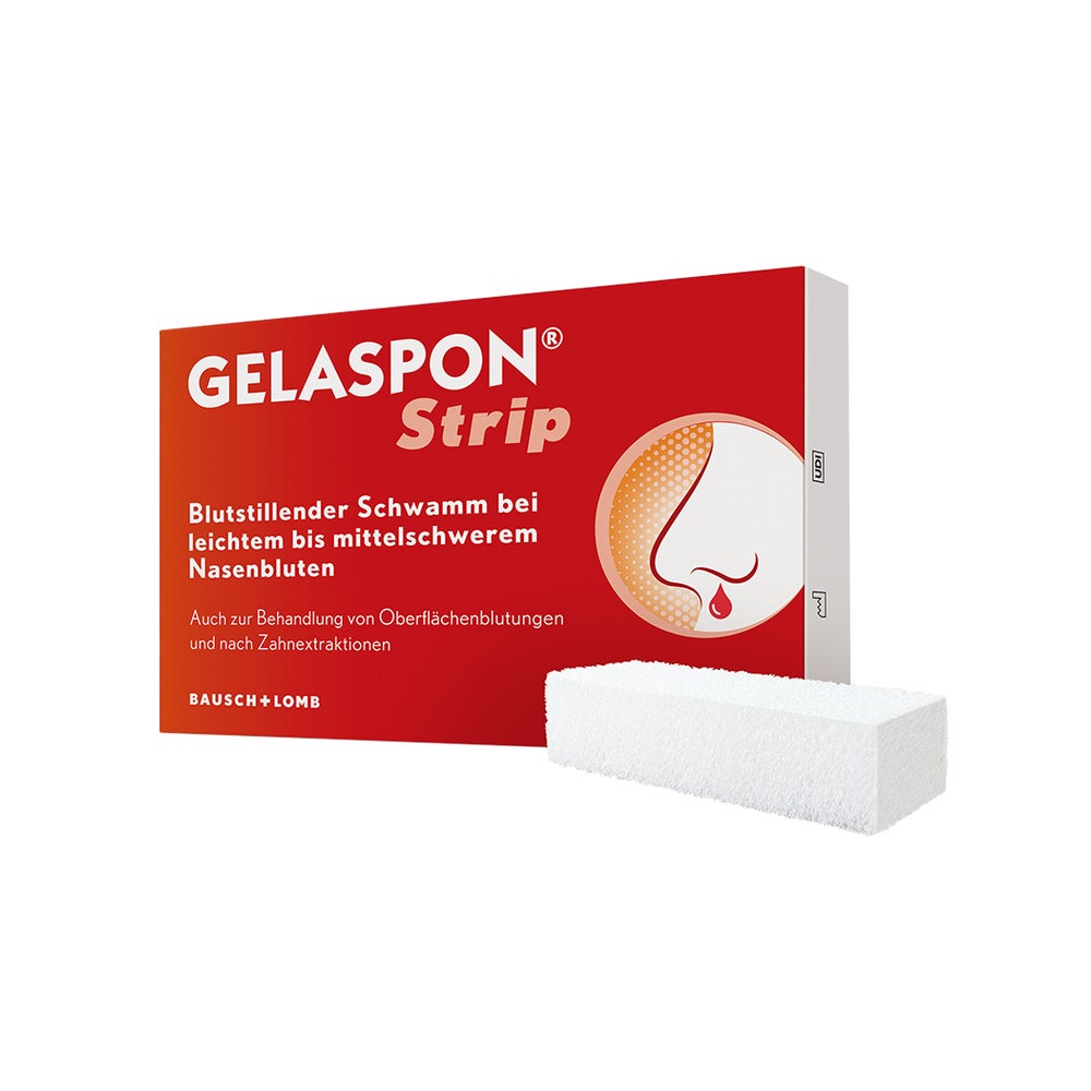 Gelaspon Strip 1x1x4 cm Gelatineschwamm 4 St