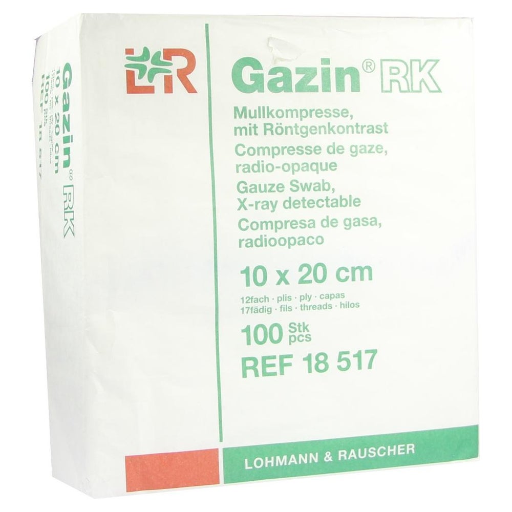 Gazin Mullkompressen 10x20 cm unsteril 12fach 100 St