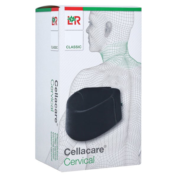 Lohmann & Rauscher Cellacare Cervical Classic Halskrause, schwarz/grün, anatomisch geformt - Größe 2, Halsumfang: 34-42 cm / Kinnhöhe: 9 cm 1 St