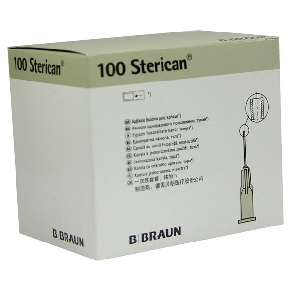 B. Braun Sterican Kanülen stumpf 100 Stück - 0,4 mm x 25 mm grau (27G x 1) 100 St