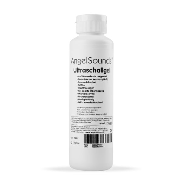 AngelSounds Ultraschallgel 250 ml - Sonographie Gel für Fetal-Doppler und Ultraschallgeräte 250 ml