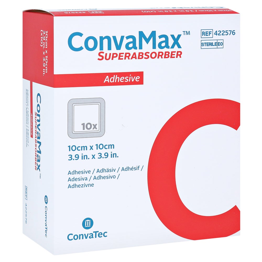 Convamax Superabsorber Adhäsiv 10x10 cm 10 St
