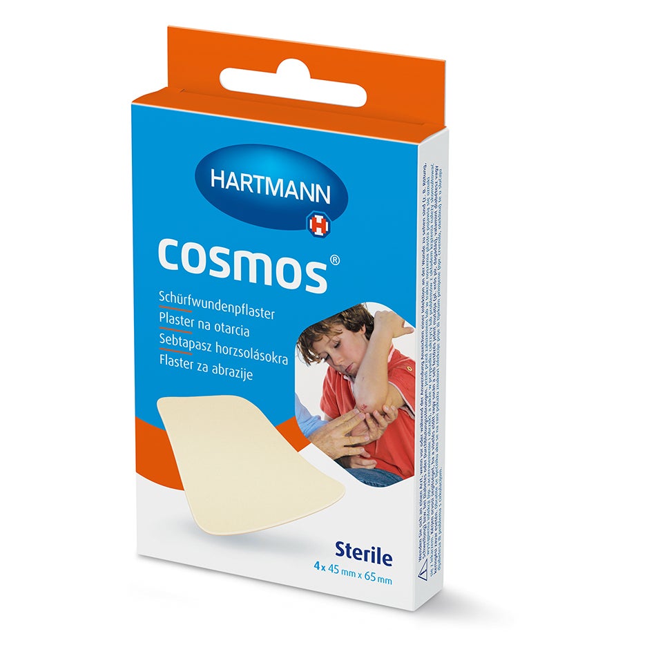 Produktabbildung: Hartmann Cosmos Schürfwundenpflaster, Hydrokolloid, flexibel 4 St