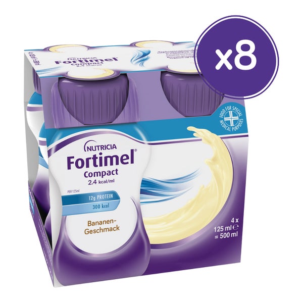 Fortimel Compact 2.4 Bananengeschmack 8X4X125 ml