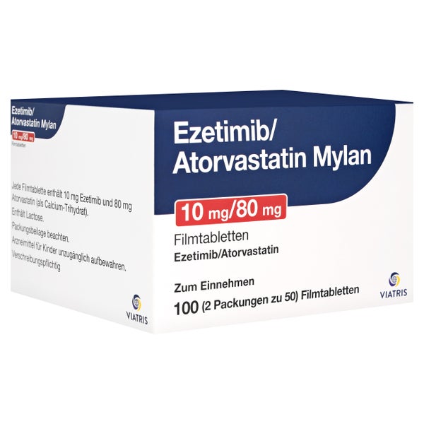 EZETIMIB/Atorvastatin Mylan 10 mg/80 mg Filmtabl. 100 St