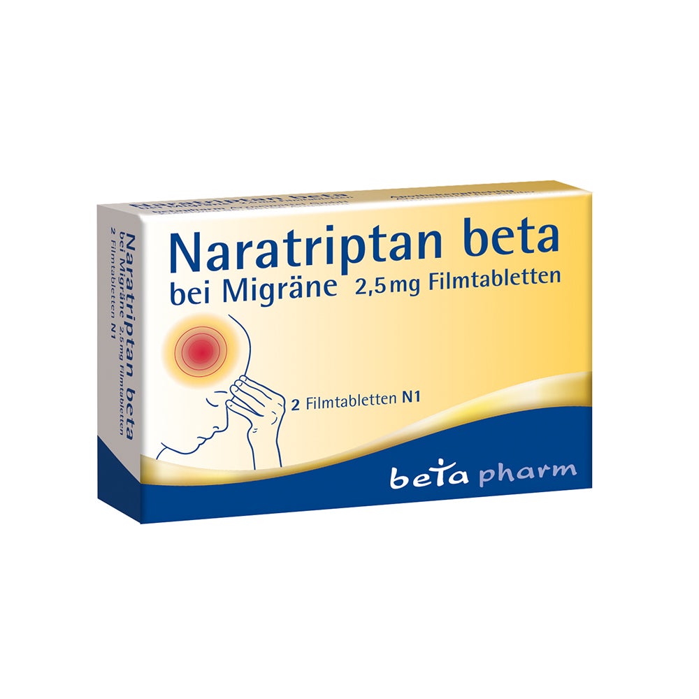 Naratriptan beta 2,5 mg 2 St