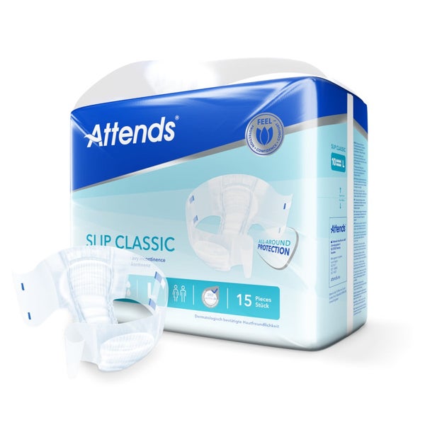 Attends Slip Classic 10 Large Einmal-Slips, 15 Stück 4X15 St