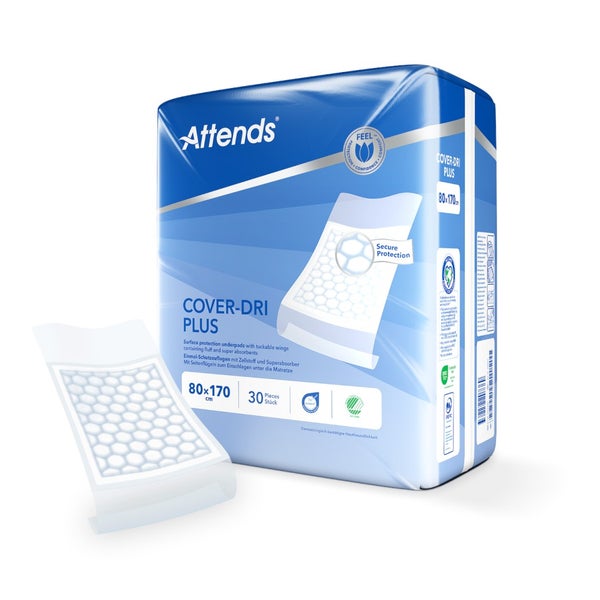 Attends Cover-Dri Plus Schutzunterlagen 80 x 170 cm 4X30 St
