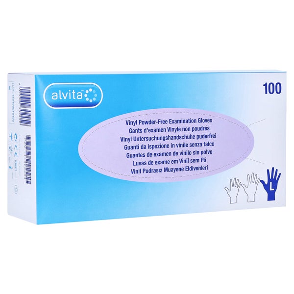 Alvita Vinyl Unt.handschuhe unsteril pud 100 St