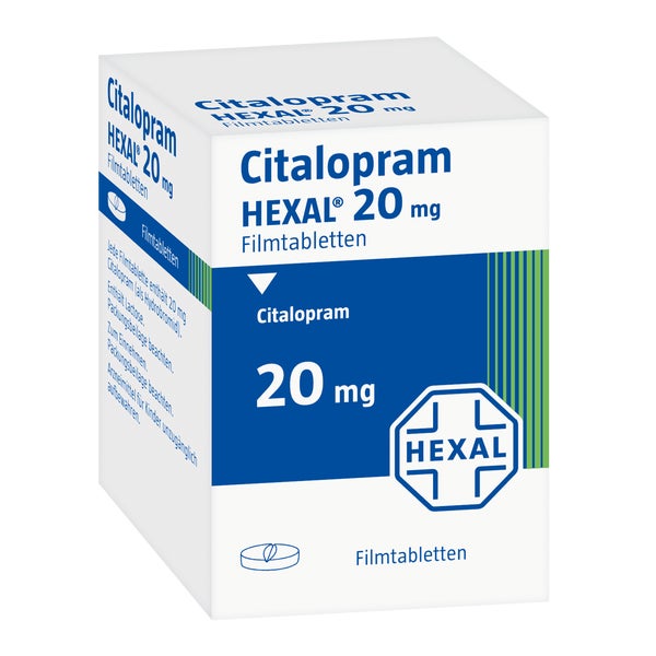 CITALOPRAM HEXAL 20 mg Filmtabletten Dose 100 St