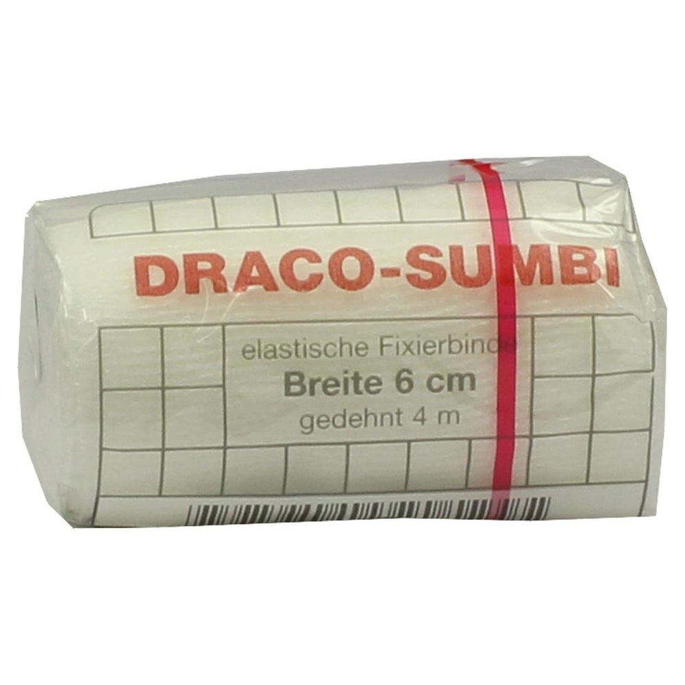 Dracosumbi Fixierbinde 6cmx4 m weiß 1 St