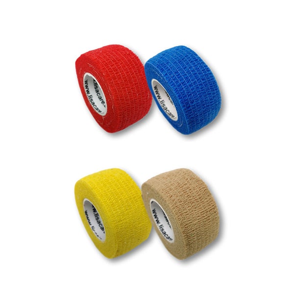 LisaCare Fingerpflaster 2,5cm x 4,5m - 4er Set Farbmix1 4 St