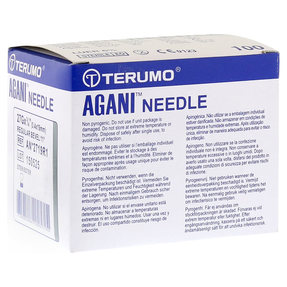 Agani Kanüle 27 G 19 mm grau 100 St