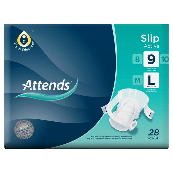Attends Slip Active 9 All-In-One-Slips Large, 28 Stück 28 St