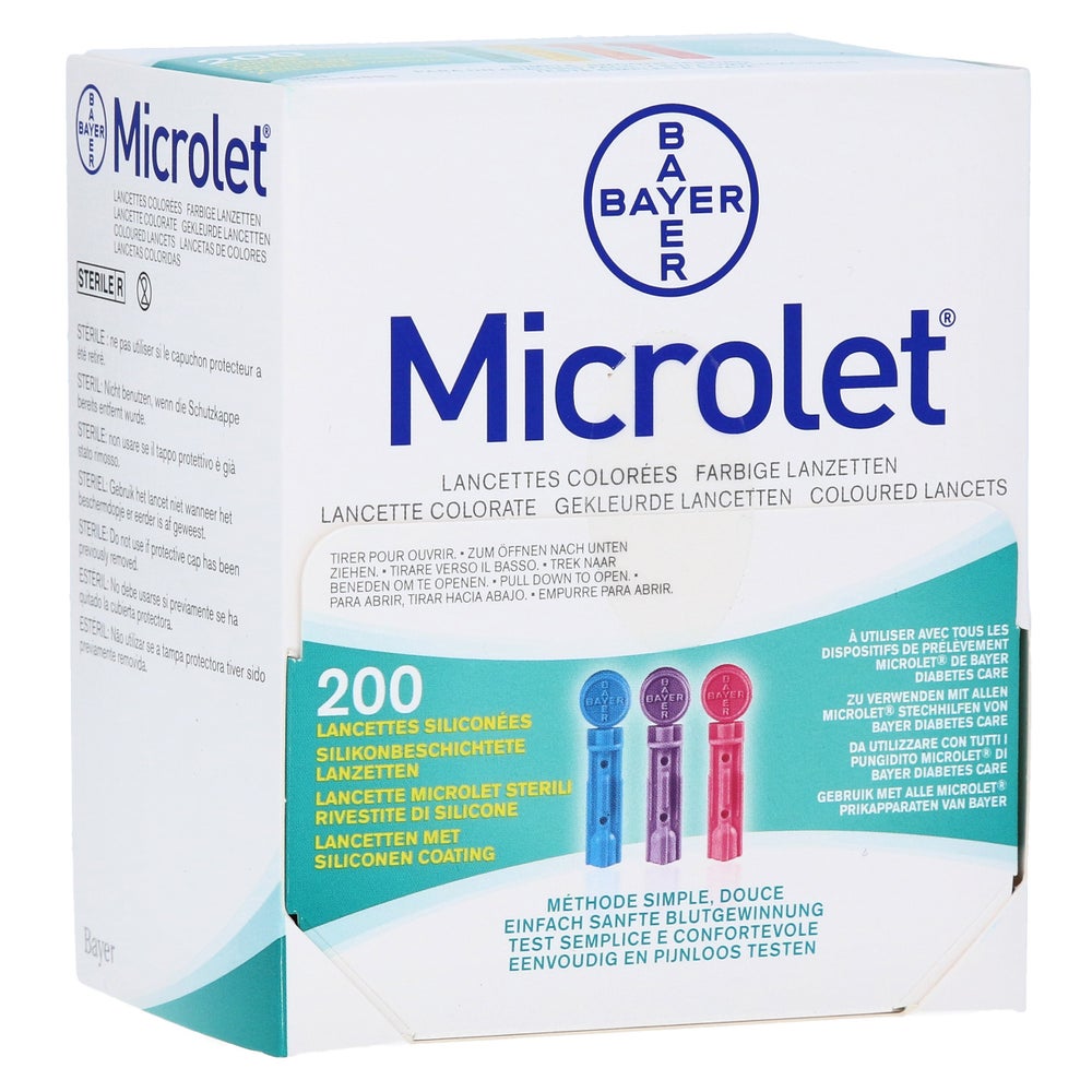 Microlet Lanzetten Farbig 200 St