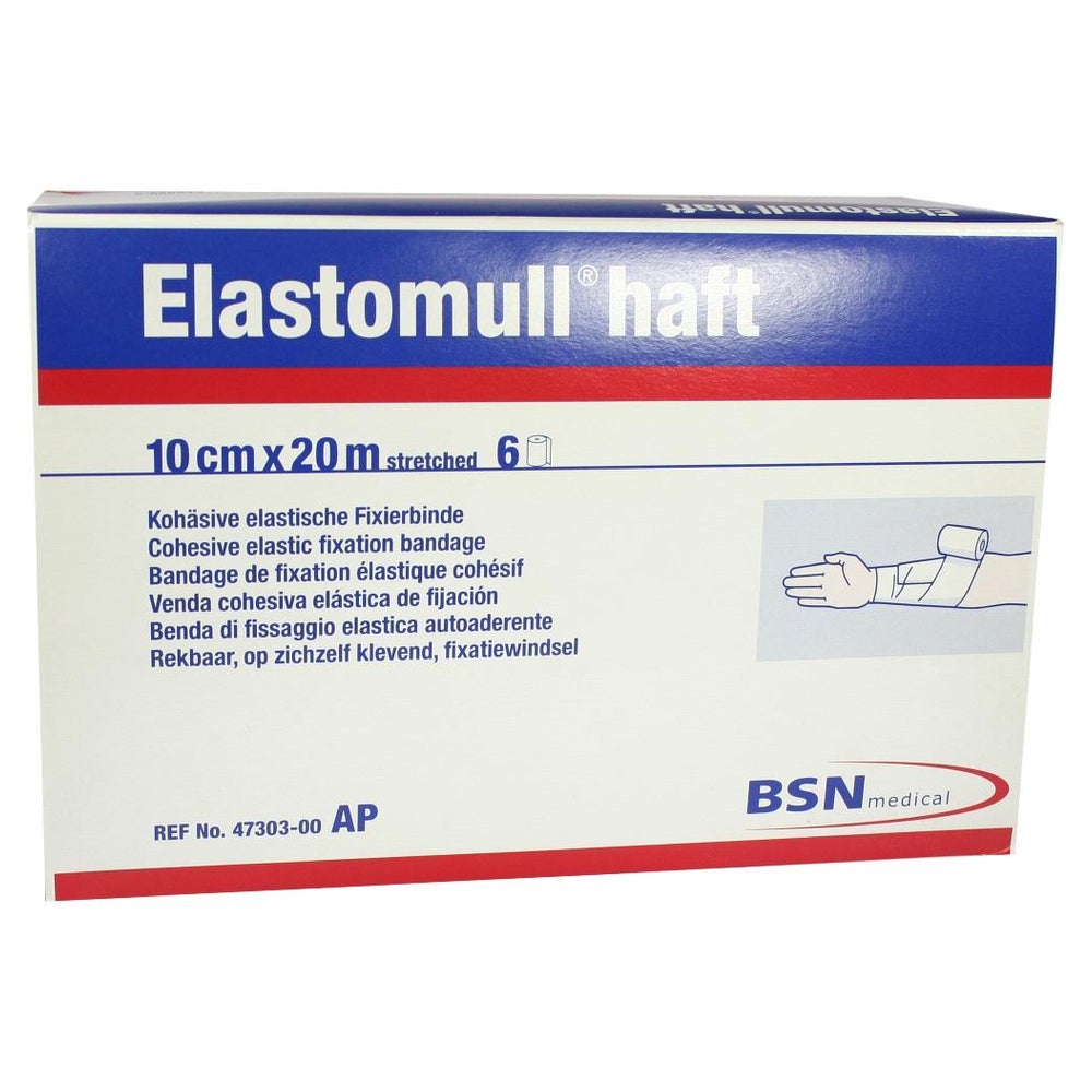 Elastomull haft 10 cmx20 m Fixierbinde 6 St