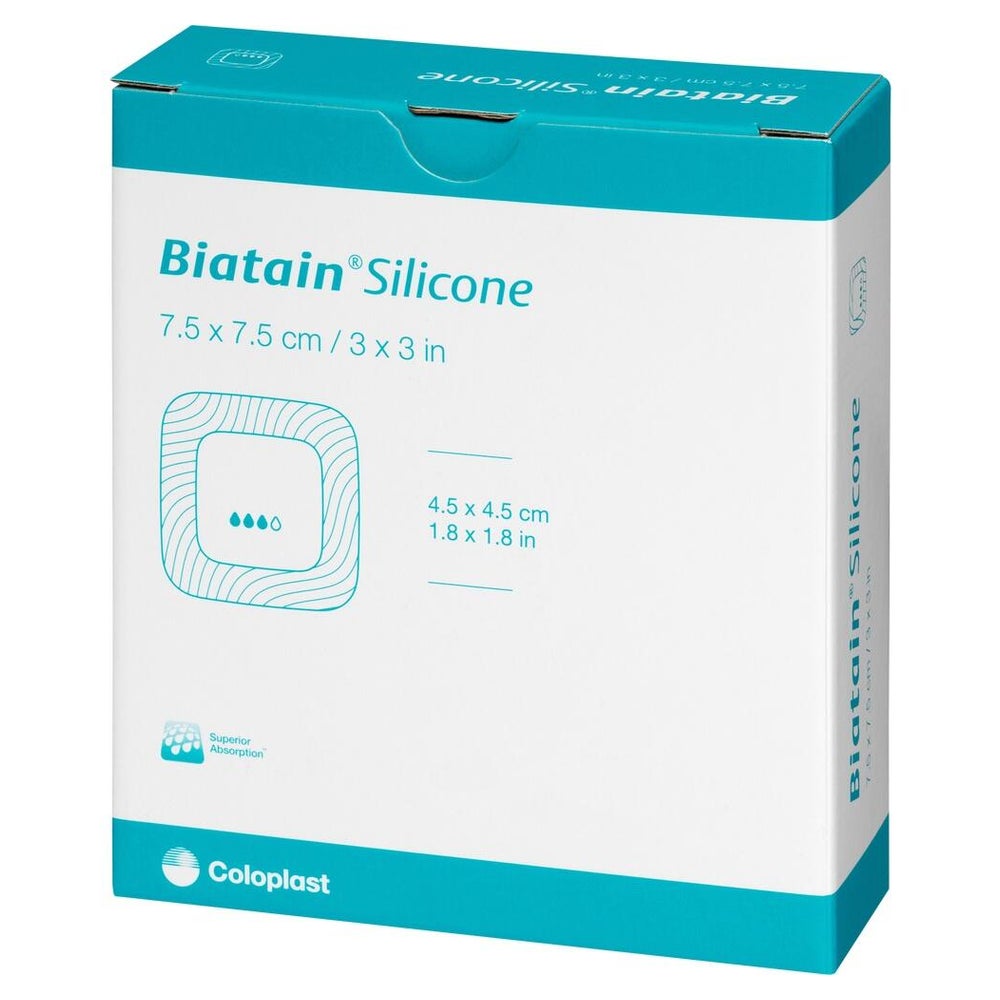 Biatain Silicone Schaumverband 7,5x7,5 c 10 St