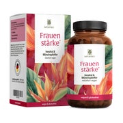 Produktabbildung: PMS Komplex mit Mönchspfeffer & Inositol - FRAUENSTÄRKE - 90 vegane Zyklus Kapseln - NATURTREU® 90 St