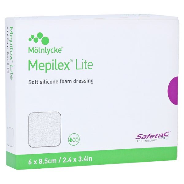 Mepilex Lite Schaumverband 6x8,5 cm ster 5 St