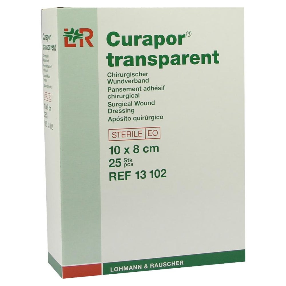 Curapor transparent Wundverband 10 x 8 cm Steril 25 St