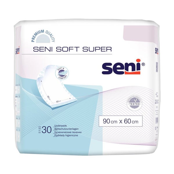 Seni Soft super 60 x 90 cm Bettschutzunterlagen Unisex 30er Pack 4X30 St