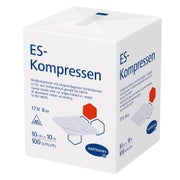 Hartmann ES Mullkompressen unsteril 10 x 10 cm, 17-fädig, 8-fach 100 St