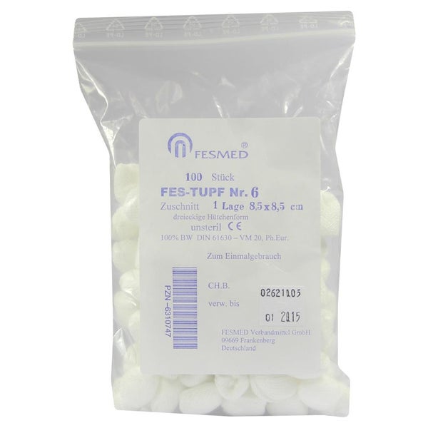 Mulltupfer Fes-tupf Nr.6 8,5x8,5 cm unst 100 St