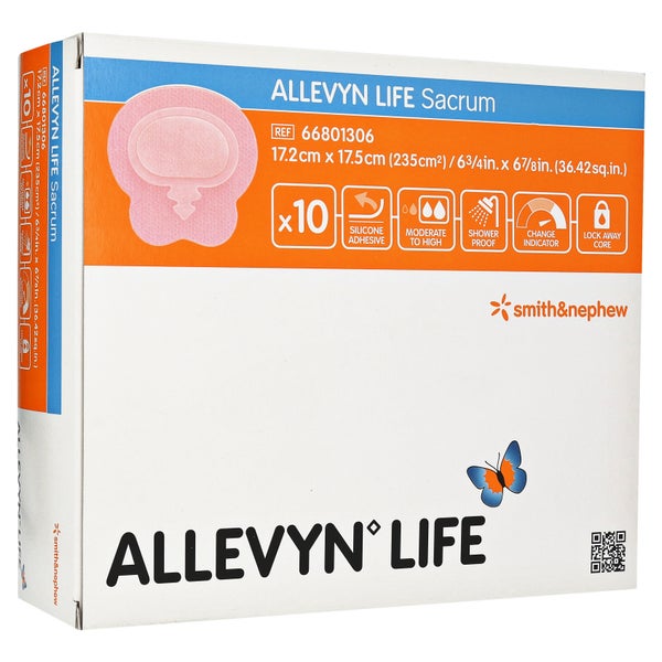 Allevyn Life Sacrum kl.17,2x17,5cm Silik 10 St