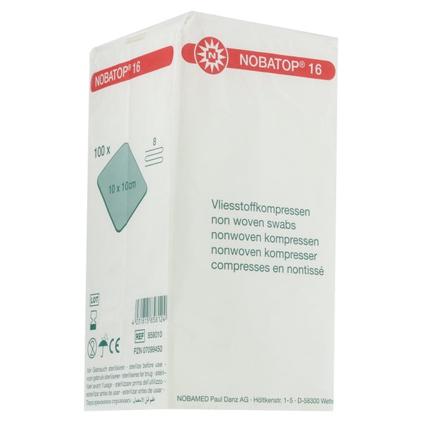 Noba Nobatop® 16 Vliesstoffkompressen unsteril 100 Stück - 10 x 10 cm 100 St